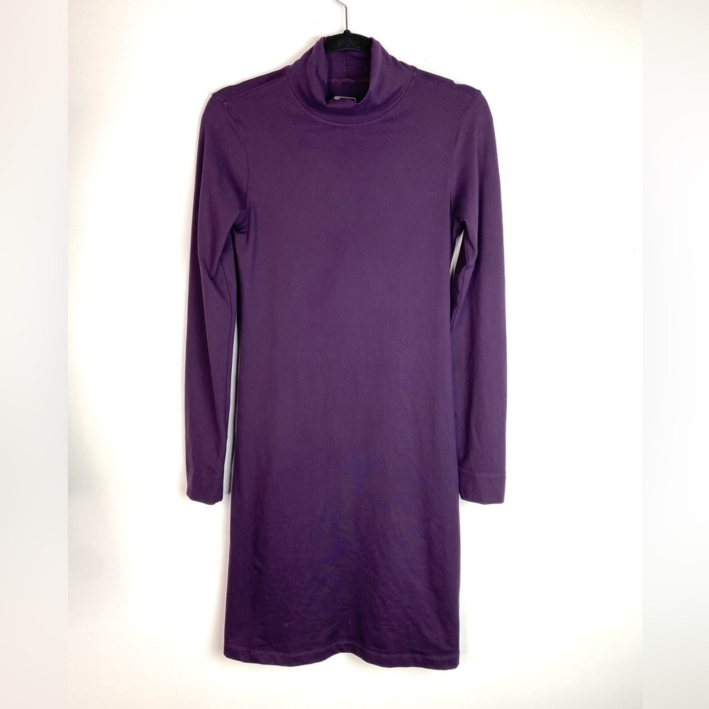 Title Nine Getaway Dress Mock Neck Purple Long Sleeve XS